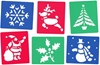 A brilliant set of washable stencils depicting six familiar Christmas characters. Excellent for craft activities and displays, these handy stencils encourage creativity from children with different levels of ability. Ages: 3+ Price: 2.95 inc. VAT