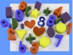 art sponges - 25 chunky number and shape sponges