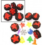 These brilliant paint sponges are fabulous for creating fun classroom displays and can be used for a wide range of creative activities.  Set of 5 sponges depicting familiar Christmas objects.  Ages:  3+  Price:  4.00 inc. VAT
